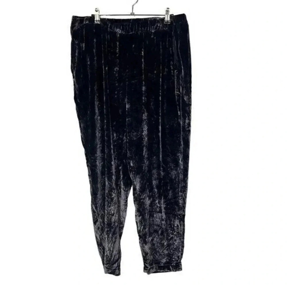 Tommy Bahama Purple Velour Silk Straight Leg Pants L - Picture 2 of 5